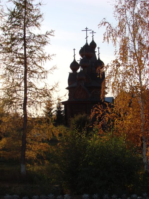 Пейзаж с Троицким храмом